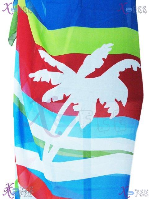 estj00124 New Fashion Ladies Design Hawaii Color Bar Cover-up Chiffon Wrap Beach Sarong 3