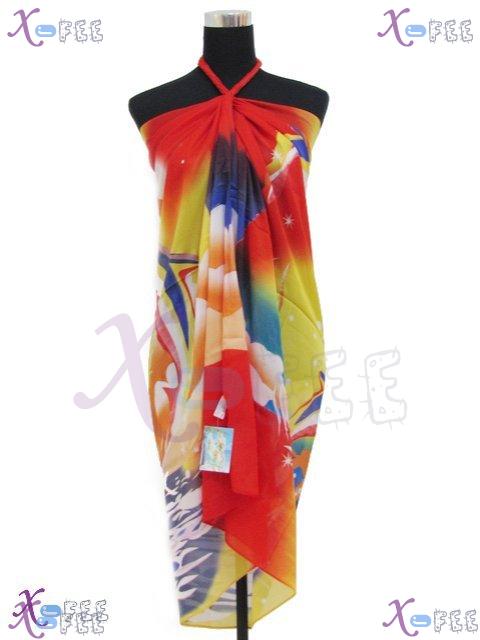 estj00144 NEW Hawaii Wrap Swimwear Dolphin Multi-color Bronzing Italy Muslin Beach Sarong 1