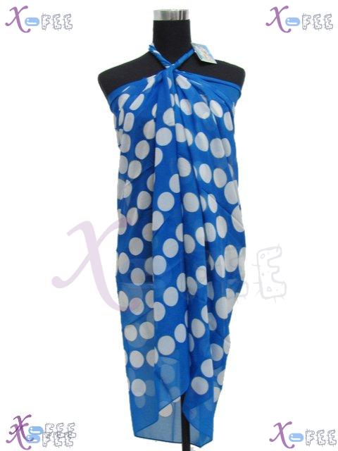 estj00158 New Wrap Ladies Cover-up Swimwear Color Dot Italy Muslin Bronzing Beach Sarong 1