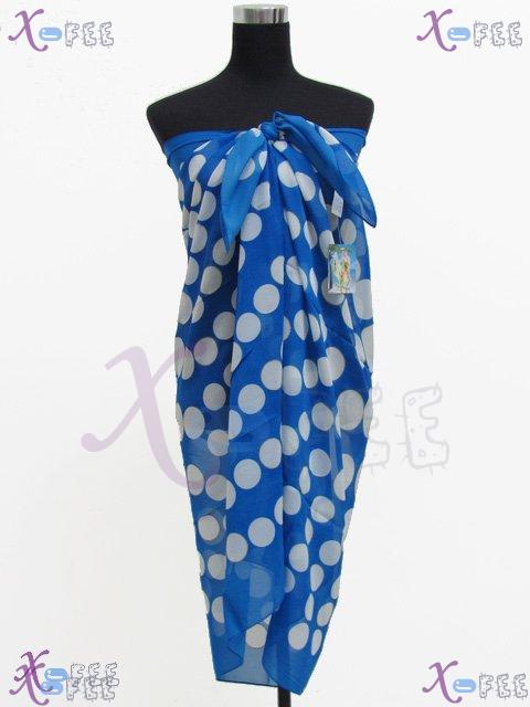 estj00158 New Wrap Ladies Cover-up Swimwear Color Dot Italy Muslin Bronzing Beach Sarong 2