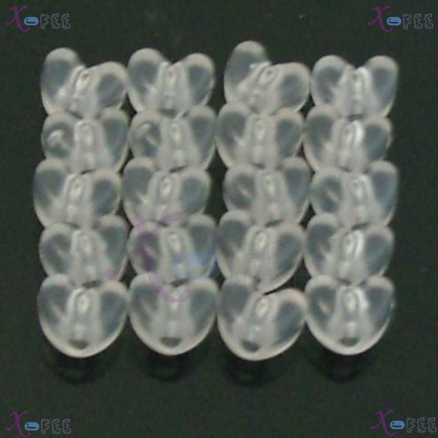 nkpf01245 NEW Transparent Wholesale Lots 30PCs Resin Heart Loose Beads High-quality Spacer 2