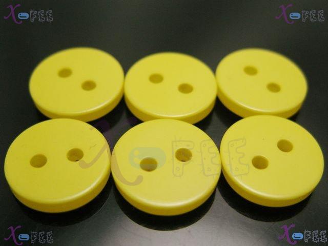 nkpf01285 Yellow NEW Wholesale Lots 50pcs 18L Shirt Fabric Sewing Two Hole Resin Buttons 2