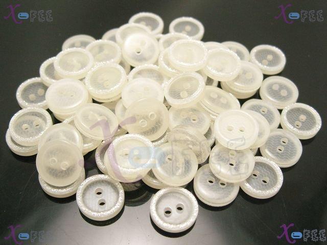 nkpf01293 Wholesale Crafts Sewing Fabric Fashion 50PCS 20L Resin Silver Costume Buttons 1