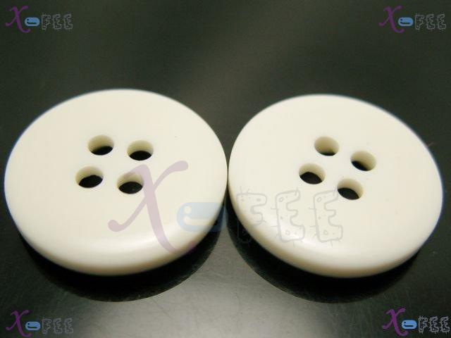 nkpf01296 New Wholesale 30PCS Crafts Sewing Fabric Fashion 28L Resin White Costume Buttons 3