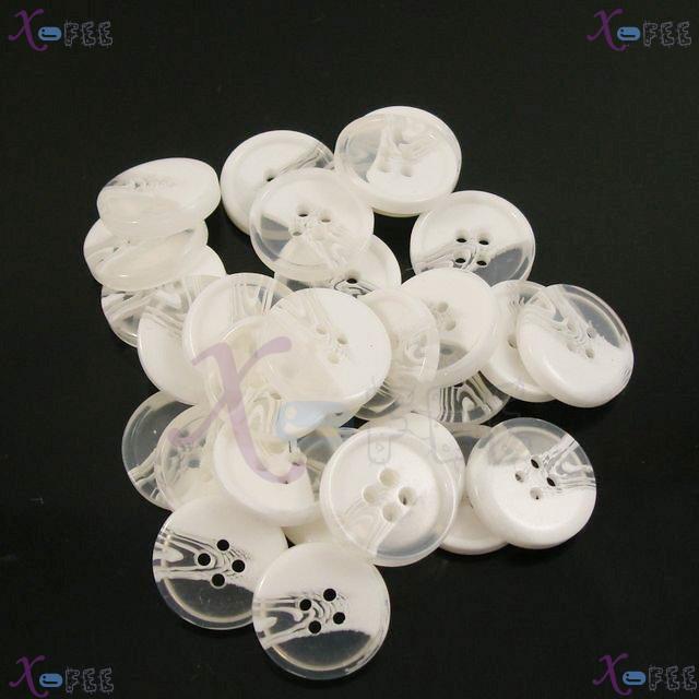 nkpf01298 Wholesale 30PCS Crafts Sewing Fabric Fad Transparent 28L Resin Costume Buttons 2