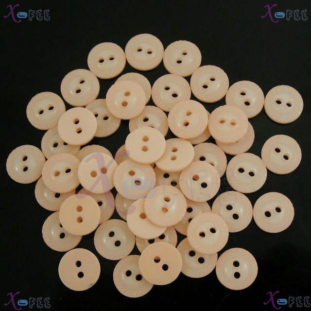 nkpf01339 Textile Beige Stereoscopic 18L 50pcs Crafts Sewing&Fabric Trend Costume Buttons 3