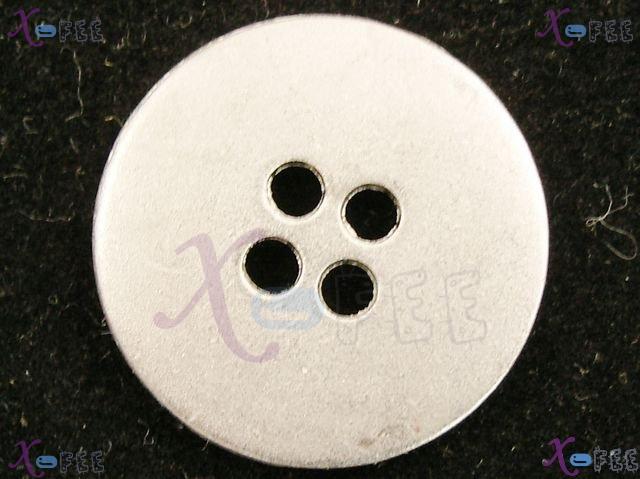 nkpf01353 Wholesale Lot 5pcs Collectibles Craft Sewing 36L Silver Metal Four Holes Buttons 2