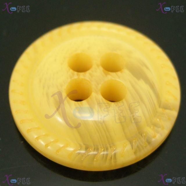 nkpf01358 NEW Wholesale Lot 5pcs Collectibles Craft Sewing 34L Yellow High-quality Buttons 1