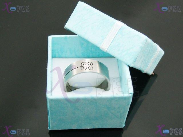 nrjz00044 Collection Fashion Jewelry Smooth Simple Flower Stainless Steel China Men's Ring 3