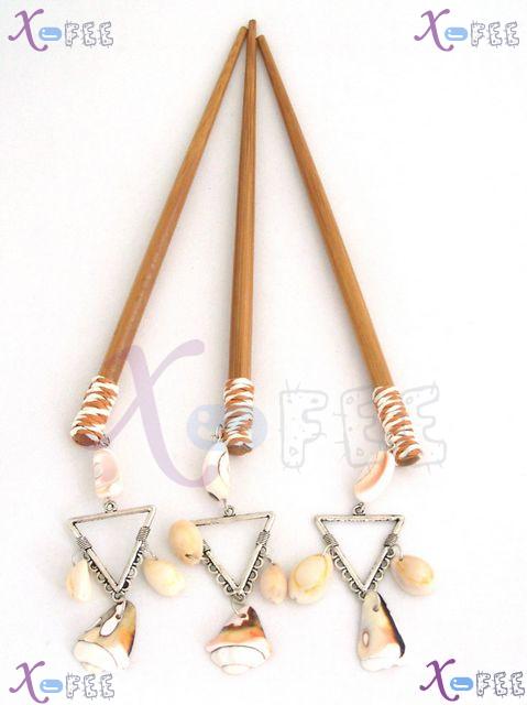 pffz00035 Hot Chinese Fashion Jewelry Wholesale Collection Bamboo Shell Silver Hairpin 1