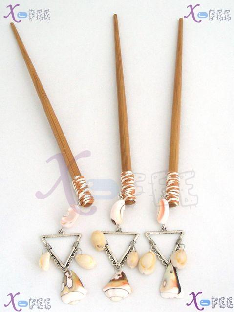 pffz00035 Hot Chinese Fashion Jewelry Wholesale Collection Bamboo Shell Silver Hairpin 3
