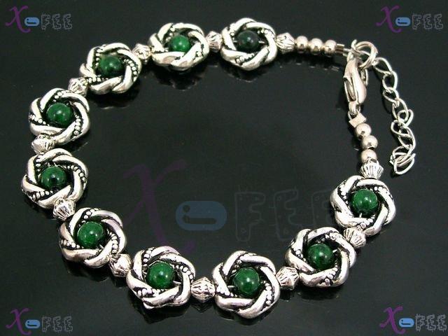 sl00539 New MALACHITE Fashion Jewelry Ethnic Handmade Tibetan Silver Jewelry Bracelet 1