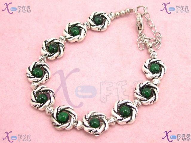 sl00539 New MALACHITE Fashion Jewelry Ethnic Handmade Tibetan Silver Jewelry Bracelet 2