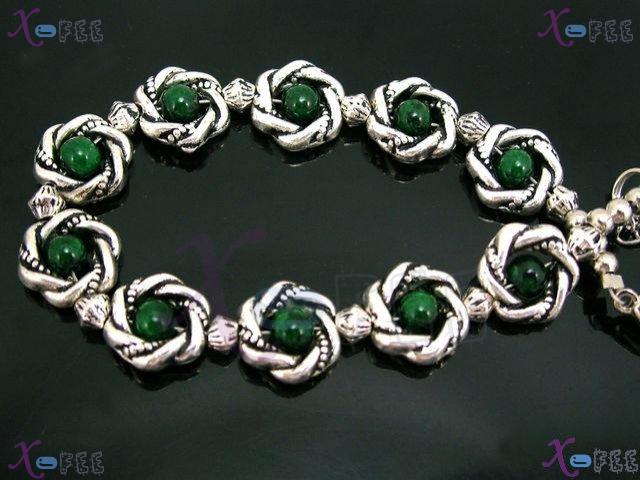 sl00539 New MALACHITE Fashion Jewelry Ethnic Handmade Tibetan Silver Jewelry Bracelet 4