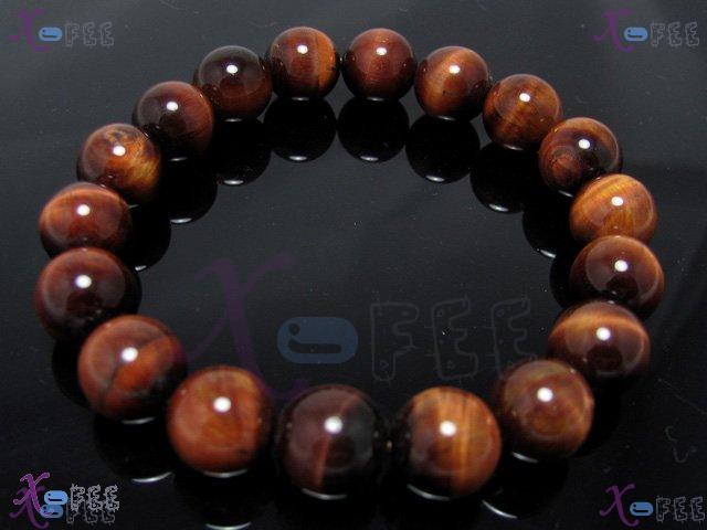 sl00618 NEW Fashion Genuine Tiger Eye Prayer Beads Handmade Unisex Elastic Bracelet 2