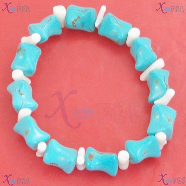sl00625 Hot! NEW White Coral Woman Tibet Jewelry Turquoise Design Charm Fashion Bracelet 3