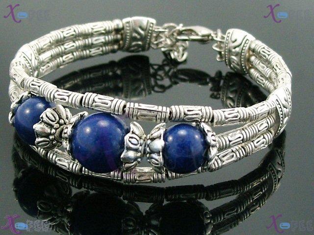 sz00214 3R Mode Tibet Silver Fashion Jewelry Collection Ornament Lapis Lazuli Bracelet 1