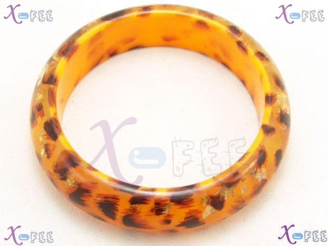 sz00253 Mode Fashion Jewelry Collection Ornament Orange Leopard Resin Bangle Bracelet 3