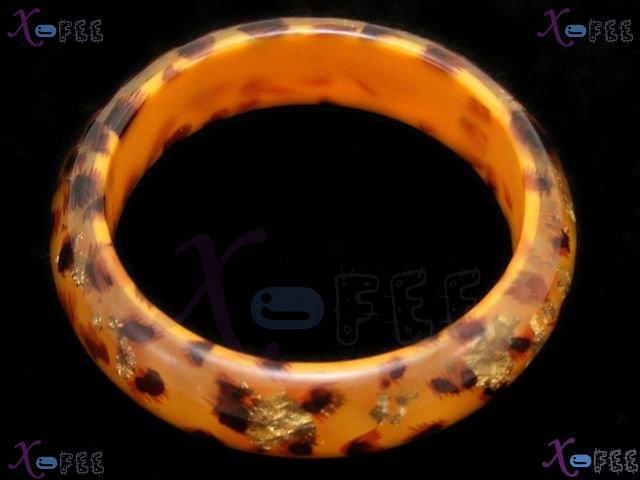 sz00253 Mode Fashion Jewelry Collection Ornament Orange Leopard Resin Bangle Bracelet 4