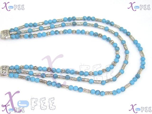 tsxl00011 New Stylist Craftsworks Asian Tibetan Jewelry Turquoise Silver Handmade Necklace 2