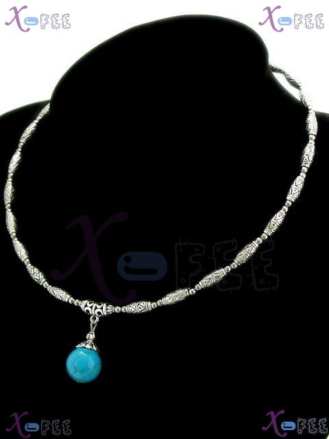 tsxl00130 Hot Tribe Tibet Silver Fashion Jewelry Turquoise Handmade Minority China Chaplet 2