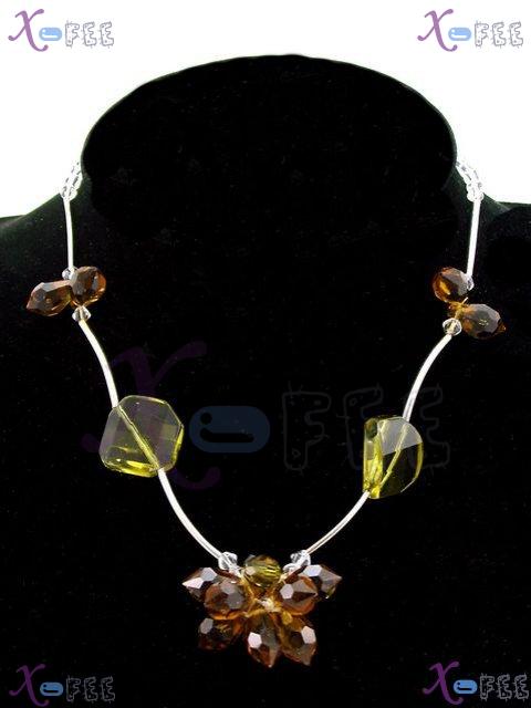 tsxl00251 New Crystal Collection Fashion Jewelry Woman Ornament Princess Glaze Necklace 1