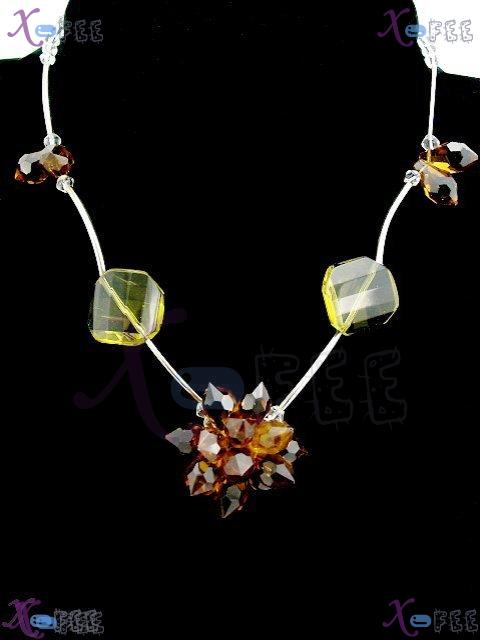 tsxl00251 New Crystal Collection Fashion Jewelry Woman Ornament Princess Glaze Necklace 3