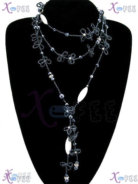 tsxl00670 New Bohemia Collection Fashion Jewelry Ornament Hot Pearl Shell Crystal Necklace 1