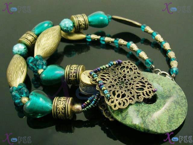 tsxl00702 New Tibet Collection Fashion Jewelry Ornament Glaze Turquoise Large Necklace 4