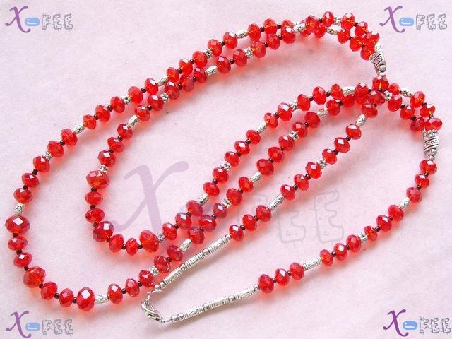 tsxl00706 New Tibet Collection Fashion Jewelry Ornament Cut Austria Crystal Red Necklace 2