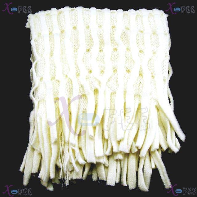wb00001 Milky New Soft Noodle Style Winter Warm Fashion Wool Acrylic Neck Warmer Scarf 3