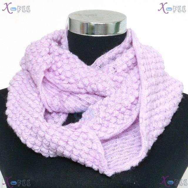 wb00005 NEW Lavender Solid Woman Winter Warm Fashion Soft Wool Acrylic Neck Warmer Scarf 1