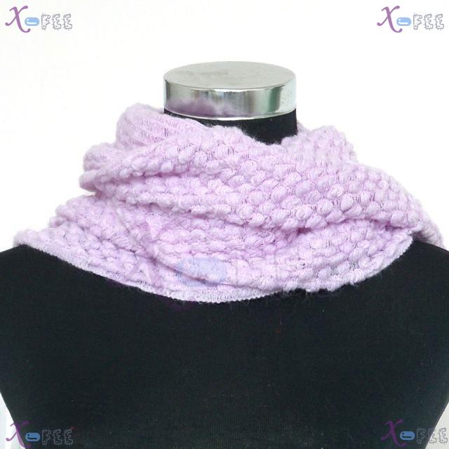 wb00005 NEW Lavender Solid Woman Winter Warm Fashion Soft Wool Acrylic Neck Warmer Scarf 4