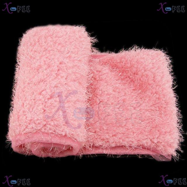 wb00019 NEW Fashion Woman Pink Lined Triangle Soft Plush Winter Collar Neck Warmer Scarf 4