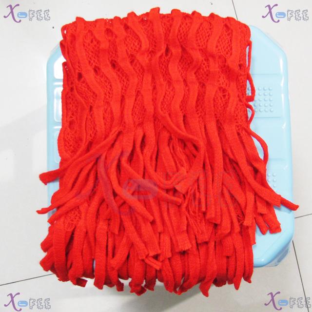 wb00031 Soft Noodle Style Winter Warm Fashion Wool Acrylic Neck Warmer Fresh RED Scarf 3