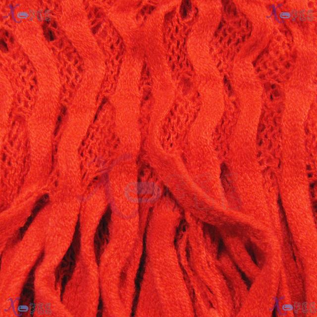 wb00031 Soft Noodle Style Winter Warm Fashion Wool Acrylic Neck Warmer Fresh RED Scarf 4