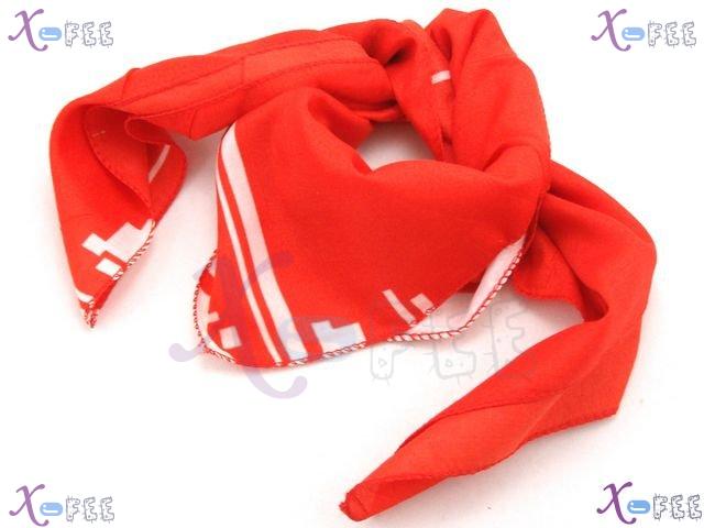 xfj00099 Deepred Fashion Woman Accessory Craft Handmade Chinese Fabric Neck Scarf Wrap 3