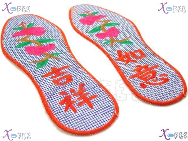 xhxd00004 Breathable Deodorant Colorful Cotton Embroidered Insole 4