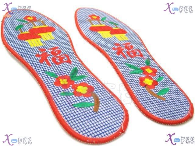 xhxd00005 Breathable Deodorant Modish Cotton Embroidered Insole 4