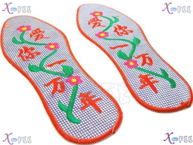 xhxd00007 Blessing Breathable Deodorant Cotton Embroidered Insole 4