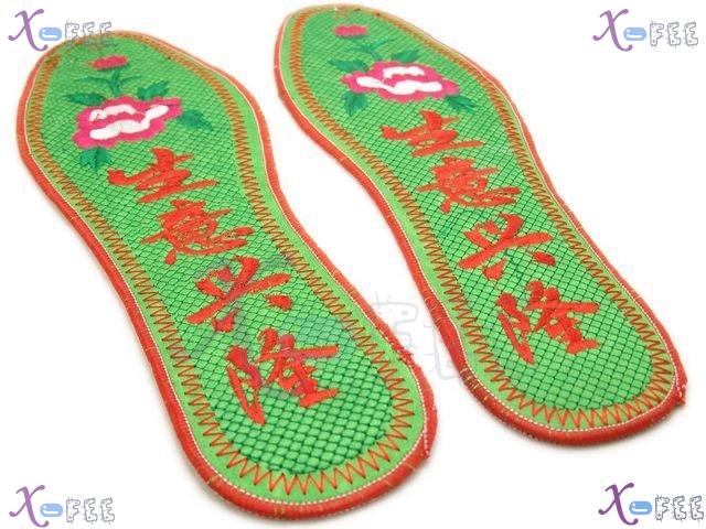 xhxd00013 Happiness Breathable Modish Cotton Embroidered Insole 4