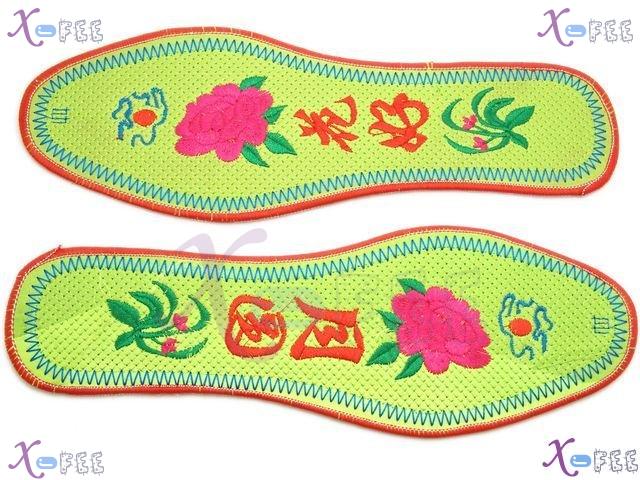 xhxd00019 Modish Conjugal Bliss Durable Cotton Embroidered Insole 4