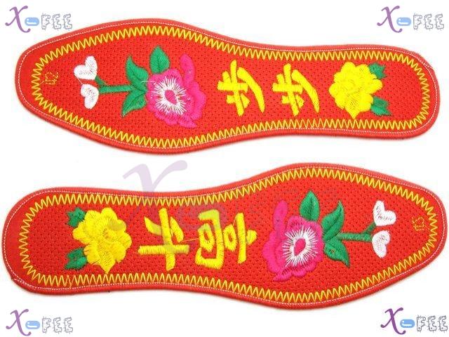 xhxd00024 Flourishing Deodorant Durable Cotton Embroidered Insole 4
