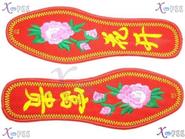xhxd00025 Modish Riches&Honour Durable Cotton Embroidered Insole 4