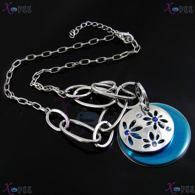 xl00088 New! 18KRGP Fashion Jewelry Collection Austria Crystal Jewelry Circle Necklace 1