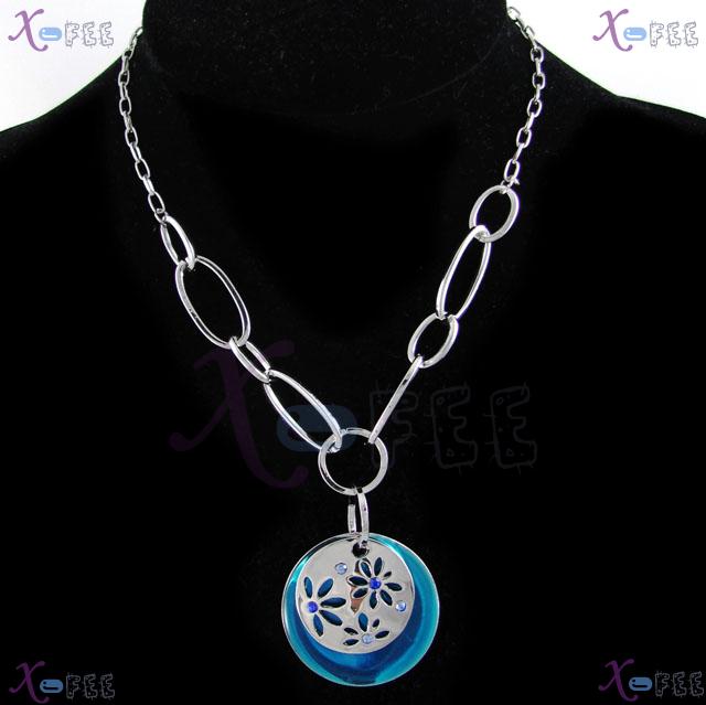 xl00088 New! 18KRGP Fashion Jewelry Collection Austria Crystal Jewelry Circle Necklace 2