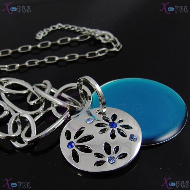 xl00088 New! 18KRGP Fashion Jewelry Collection Austria Crystal Jewelry Circle Necklace 3