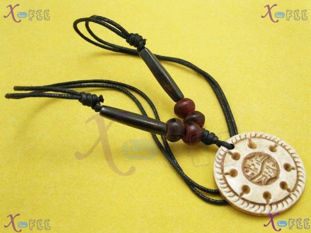 xl00443 Tibet Fashion Jewelry Collection Ornament Circle Couple Fish Pendant Necklace 3