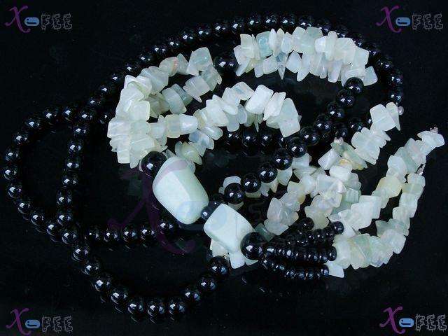 xl00455 New Mode Fashion Jewelry Collection Ornament Aventurine Black Onyx Long Necklace 2