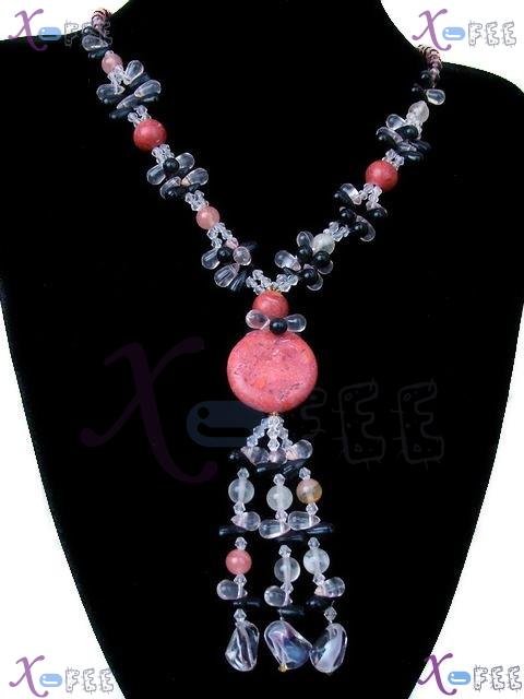xl00458 Hawaii Ornament Fashion Jewelry Collection Lepidolite ColorGalze Agate Necklace 1